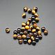 Tiger eye smooth half-drilled ball 5 mm, Pendants, Moscow,  Фото №1