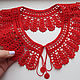Кружевной воротник вязанный черный "Адриана". Воротнички. lace-collar. Ярмарка Мастеров.  Фото №4