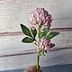 Веточка клевера из полимерной глины. Растения. Ольга Мубаракшина  My clay flowers. Ярмарка Мастеров.  Фото №6