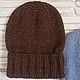 Шапка-бини "Urban style" из мериноса. Шапки. Ganskaia.. Ярмарка Мастеров.  Фото №5