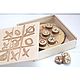 Tic Tac Toe Wooden Game Set Board Game. Play sets. Souvenirs | Wooden present. My Livemaster. Фото №5