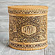 Birch bark jar for storing flour ' Blacksmiths'. Birch bark box, Jars, Novosibirsk,  Фото №1