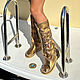 botas: INDIANINI bronce-botas Italianas hechas a mano. High Boots. Febe-handmade. My Livemaster. Фото №4