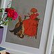 Девочка с котятами. Картины. Cross Stitch Forever. Интернет-магазин Ярмарка Мастеров.  Фото №2