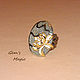 Ring of Ammonite 'Golden Lotus'. Rings. Gem's magic. Online shopping on My Livemaster.  Фото №2
