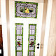 Витраж в двери "Французский сад", Двери, Тольятти,  Фото №1