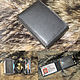 Order Black.  Just Black.  Compact wallet. RFID. Joshkin Kot. Livemaster. . Wallets Фото №3