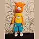 Вязаный кот Борис 53 см.Ручная работа. Амигуруми куклы и игрушки. Чудесные подарки. Ярмарка Мастеров.  Фото №14