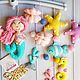 Мобиль в детскую кроватку "Русалочка". Мобили на кроватку. Gift-for-kids. Ярмарка Мастеров.  Фото №5