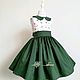 Платье "Felice" цветущая зелень. Платье. Little___dress. Ярмарка Мастеров.  Фото №5