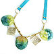 Order Necklace with quartz stylish 'Intrigue' turquoise necklace pendants. Irina Moro. Livemaster. . Necklace Фото №3