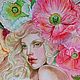 Заказать Маки. Красные маки . Маки картина . Девушка и маки. Red poppies. WATERCOLOR DREAMS|АКВАРЕЛЬНЫЕ ГРЁЗЫ. Ярмарка Мастеров. . Картины Фото №3