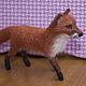 Felted toy. Fox, Miniature figurines, Moscow,  Фото №1