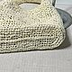 Легкая сумочка из рафии на лето. Классическая сумка. Lacejute. Ярмарка Мастеров.  Фото №4