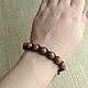 Shambala bracelet made of aventurine in leather. Rosary. Jewelry Elena. Online shopping on My Livemaster.  Фото №2