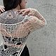 Вязаное платье-сетка из хлопка. Платья. Rima Gagieva (radke). Ярмарка Мастеров.  Фото №9