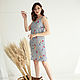 Striped sundress with embroidery cotton, sundress with ties. Dresses. mozaika-rus. My Livemaster. Фото №4