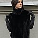 Манишка из меха норки. Мантии. YANA KRAFT BRAND. Ярмарка Мастеров.  Фото №8