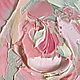 Картина розы картина с цветами маслом в пастельных тонах. Карты мира. Анна Кривцова. Ярмарка Мастеров.  Фото №5