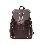 Сумки и аксессуары handmade. Livemaster - original item Backpacks: Women`s backpack leather brown burgundy Agnis. Handmade.