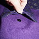 Сумка на МОЛНИИ шерсть двух видов фиолет. Классическая сумка. ОЛЬГА СУМКИ. Ярмарка Мастеров.  Фото №5
