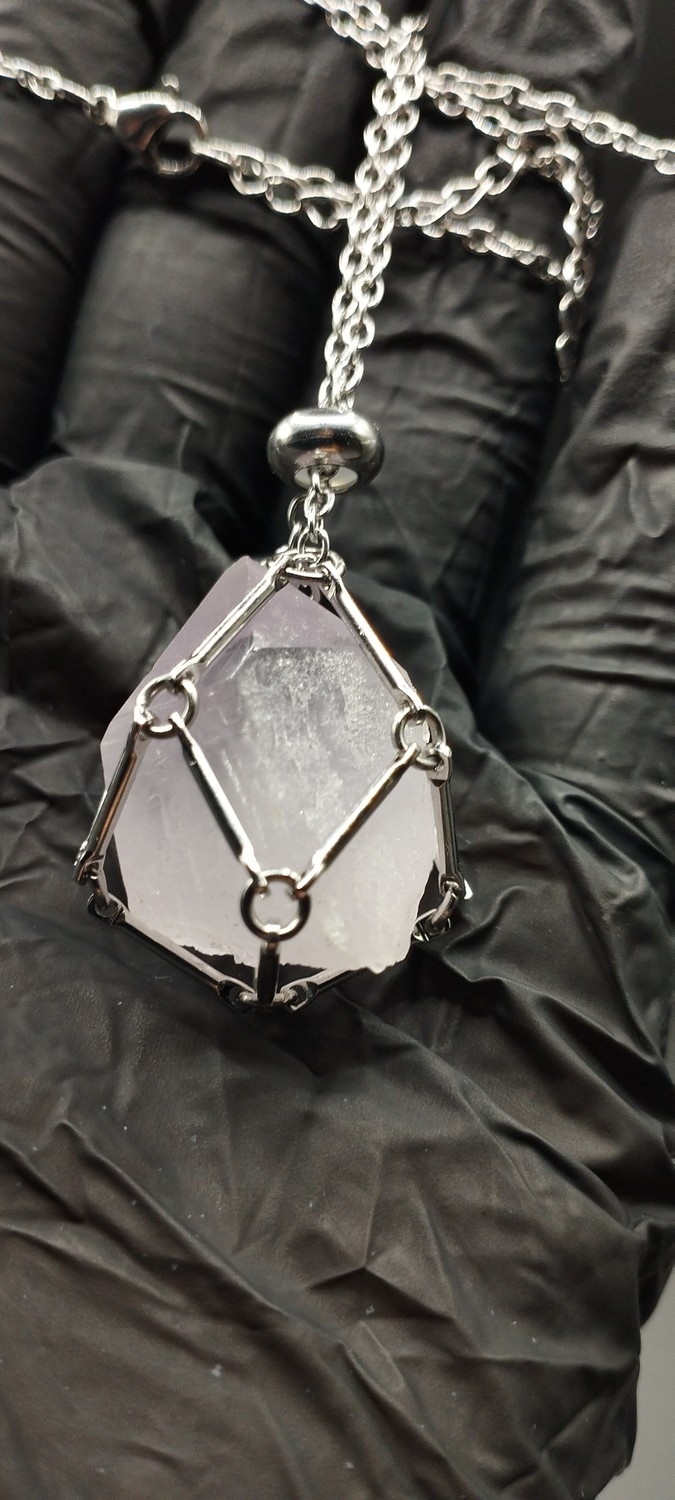 Кулон с аметистом с Дальнегорска