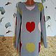 Tunic with hearts, Tunics, Novozybkov,  Фото №1