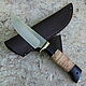 Knife 'Stafford' 95h18 birch bark, Knives, Vorsma,  Фото №1