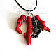 Pendant Coral reef pendant on a leather cord with coral red. Pendants. Ritasdreams (ritasdreams). Online shopping on My Livemaster.  Фото №2