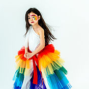 The skirt is tutu of soft tulle the sun for adults