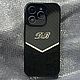 Чехол iPhone: Карбон + телячья кожа (выделка под крокодила), Чехол, Москва,  Фото №1