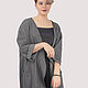 Order Cardigan coat thick cotton grey black oversize plus size. Yana Levashova Fashion. Livemaster. . Cardigans Фото №3