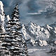 Order Mountain painting-Moonlight, oil on canvas, 50 x 40. Valeria. Livemaster. . Pictures Фото №3