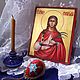 Stephanida Of Damascus . Icon of the Holy Martyr. Icons. Peterburgskaya ikona.. Ярмарка Мастеров.  Фото №6
