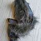 Finnish Arctic Fox flap khaki/natural fur. Fur. Warm gift. Online shopping on My Livemaster.  Фото №2