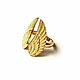 Золотое кольцо "Крылья". Кольца. Newstylejewelry. Ярмарка Мастеров.  Фото №5