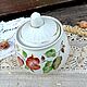 Винтаж: "Цветочная". Фарфоровая сахарница. фз.Чайка.СССР. Кухонная утварь винтажная. 'Советское Наследие'. Ярмарка Мастеров.  Фото №5