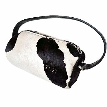 Сумки и аксессуары ручной работы. Ярмарка Мастеров - ручная работа Сумка-бочонок Dark Cow Mini. Handmade.