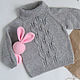 Order Children's knitted blouse and pants 'Leaf' gray pink. klukvaknit. Livemaster. . Baby Clothing Sets Фото №3