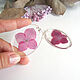 Transparent Earrings with Real Pink Hydrangea Flowers Boho Eco. Earrings. WonderLand. My Livemaster. Фото №4