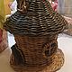 Tea house 'Junior-gnome' woven from paper vines, Jars, Moscow,  Фото №1