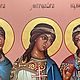Заказать Икона Святых Мучениц Минодоры, Нимфодоры, Митродоры. Анастасия. Ярмарка Мастеров. . Иконы Фото №3