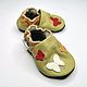 Baby Shoes, Girls' Shoes, Newborn Booties,Butterflies Sippers. Footwear for childrens. ebooba. Online shopping on My Livemaster.  Фото №2