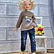 Шарнирная кукла Стешка из серии " Крохи FinistDoll". Шарнирная кукла. Светлана Соколова Finist Doll. Ярмарка Мастеров.  Фото №7
