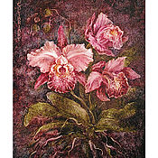 Картины и панно handmade. Livemaster - original item Orchid painting tropics painting flowers oil painting with flowers. Handmade.