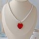 Колье с сердцем. Колье. La-belle-jewelry. Ярмарка Мастеров.  Фото №7
