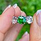 17. Кольцо с Цаворитом 1.65ct .Данбуриты 1.80 ct. Кольца. Елена. Ярмарка Мастеров.  Фото №5