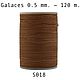 Нить для кожи круглая вощеная, полистер Galaces 018 толщина 0.5 mm, Нитки, Белгород,  Фото №1