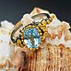 Ring silver with Topaz, Rings, Stary Oskol,  Фото №1