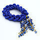 Order Lariat 'Stranger' string of beads, blue color. Beaded jewelry. Livemaster. . Lariats Фото №3